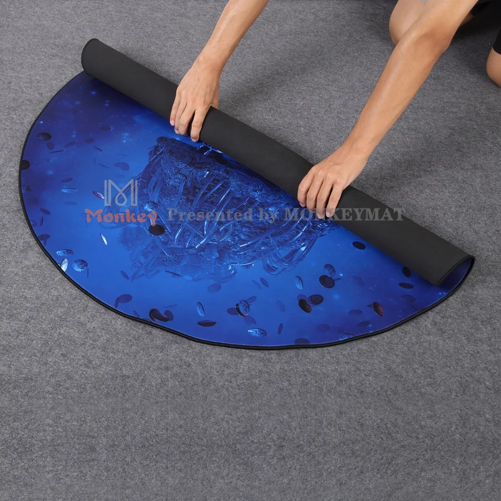 custom rubber Gaming Chair Mats gaming floor mat round floor mat