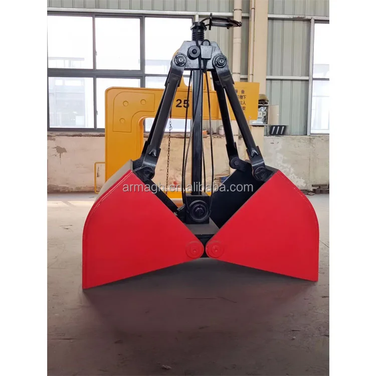 Lifting and hanging grab bucket for garbage disposal site two petal multi petal lifting grab bucket