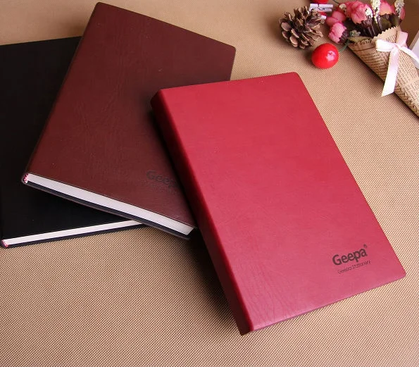 Wholesale A5 Printed Logo Customized PU Leather Diary 2021 Daily Monthly Planner Journal Hardcover Notebook