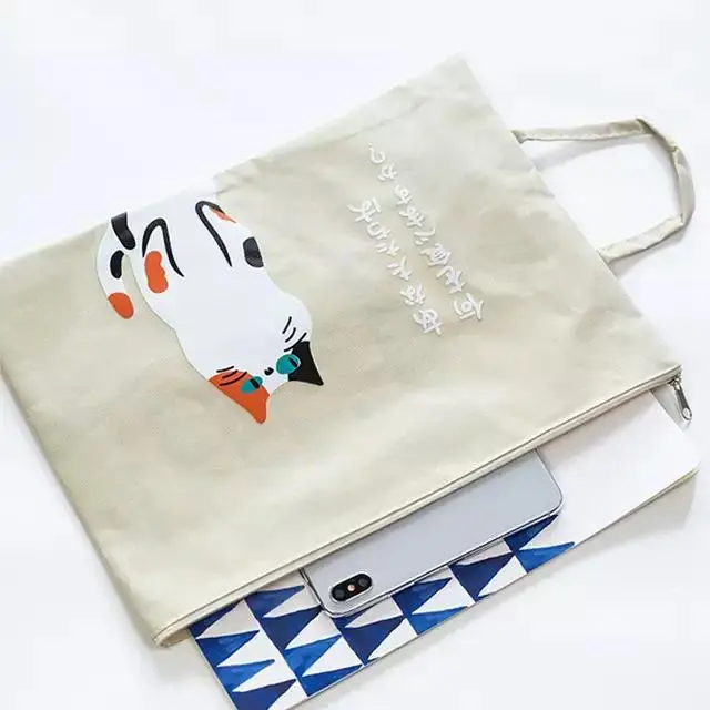 Hot Sale A4 File Bags Documents File Bags Stationery Filling Bags File Pouch Holder Zipper Handbags for School Office