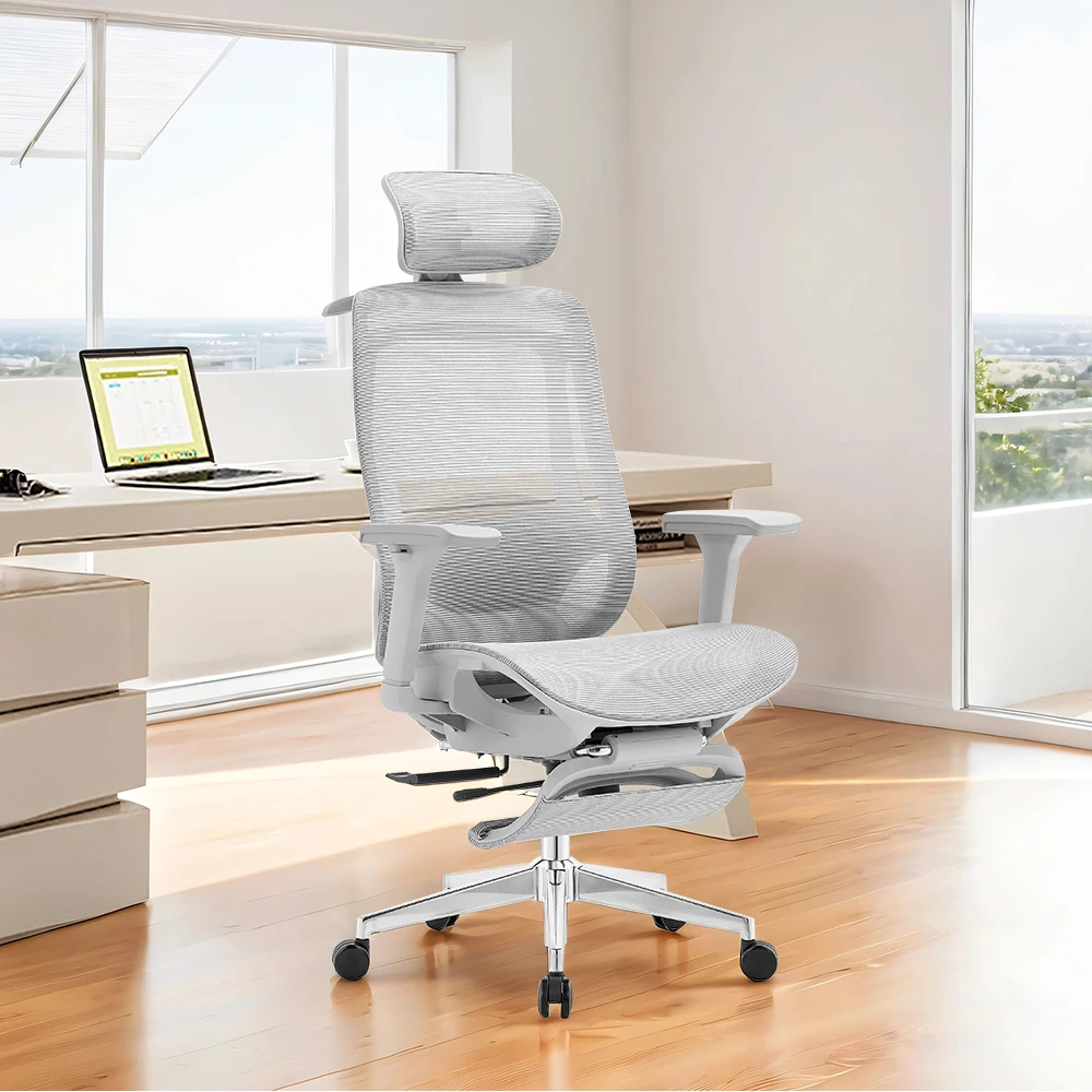 Swivel advanced sillas de oficina Mesh Back Ergonomic office furniture chair high back chair with footrest for sleeping