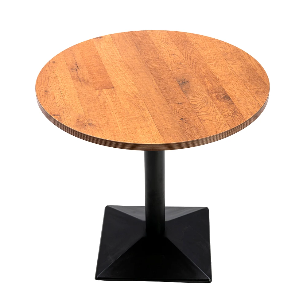 high industrial vintage wood restaurant kitchen round bar table set table bar furniture
