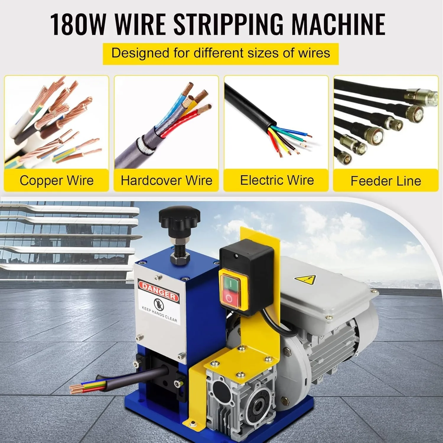 Wire Stripper Machine Wire Stripping Machine For Copper Wires, Electric Wire Stripping For Scrap Metal & Cables, Cable Stripper