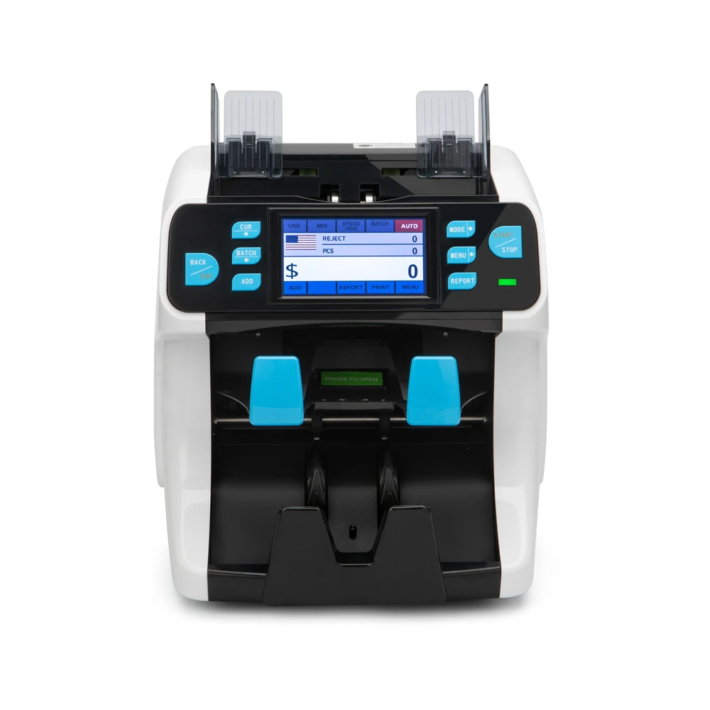 NUMEN SH 208C Double CIS Detection Mixed Bill Counter Machine Money Counting Machine with Printer