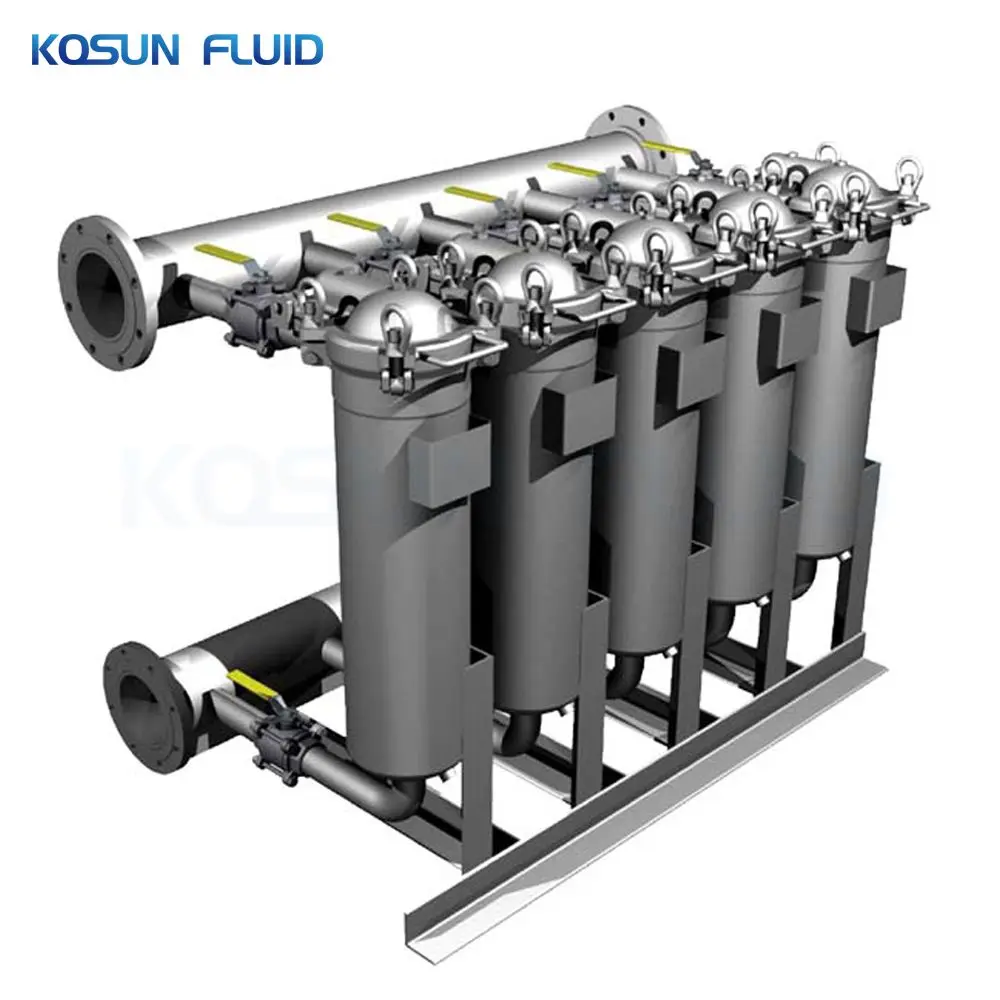 KOSUN Coconut Oil Type Bag Filter Housing For