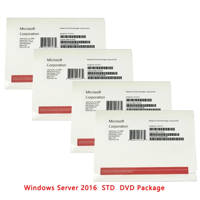 
Windows Server 2016 Stardard OEM DVD Full Package English Language DHL Free Shipping Win Server 2016 STD 