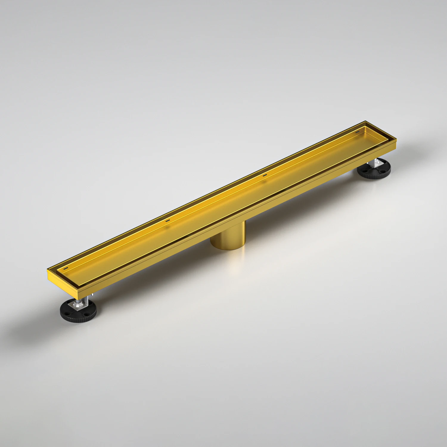 Australian Bathroom Renovation Gold Linear Shower Drain Floor Drain Trap with Hair Strainer