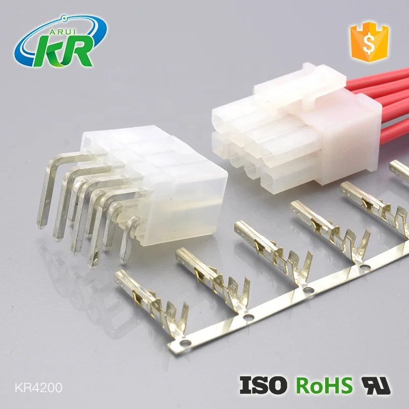 KR4200 4.2mm Pitch mini-fit ATX 5557 Female Male 2 3 4 5 6 Pin Wire to Board Electric Speaker Cable Connectors