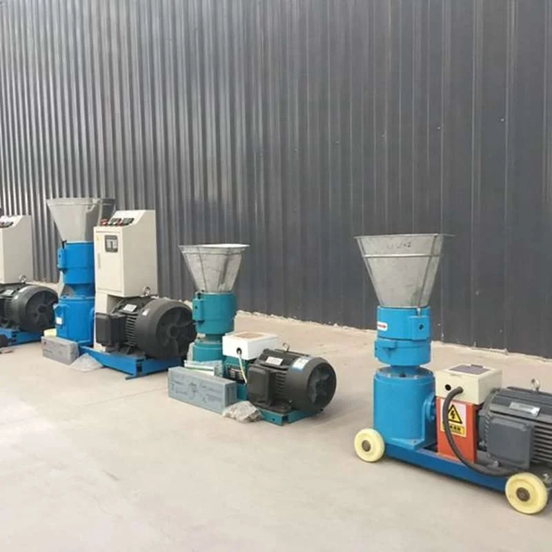 500kg Per Hour chicken feed pallet machine feed processing machines For Poultry 110V