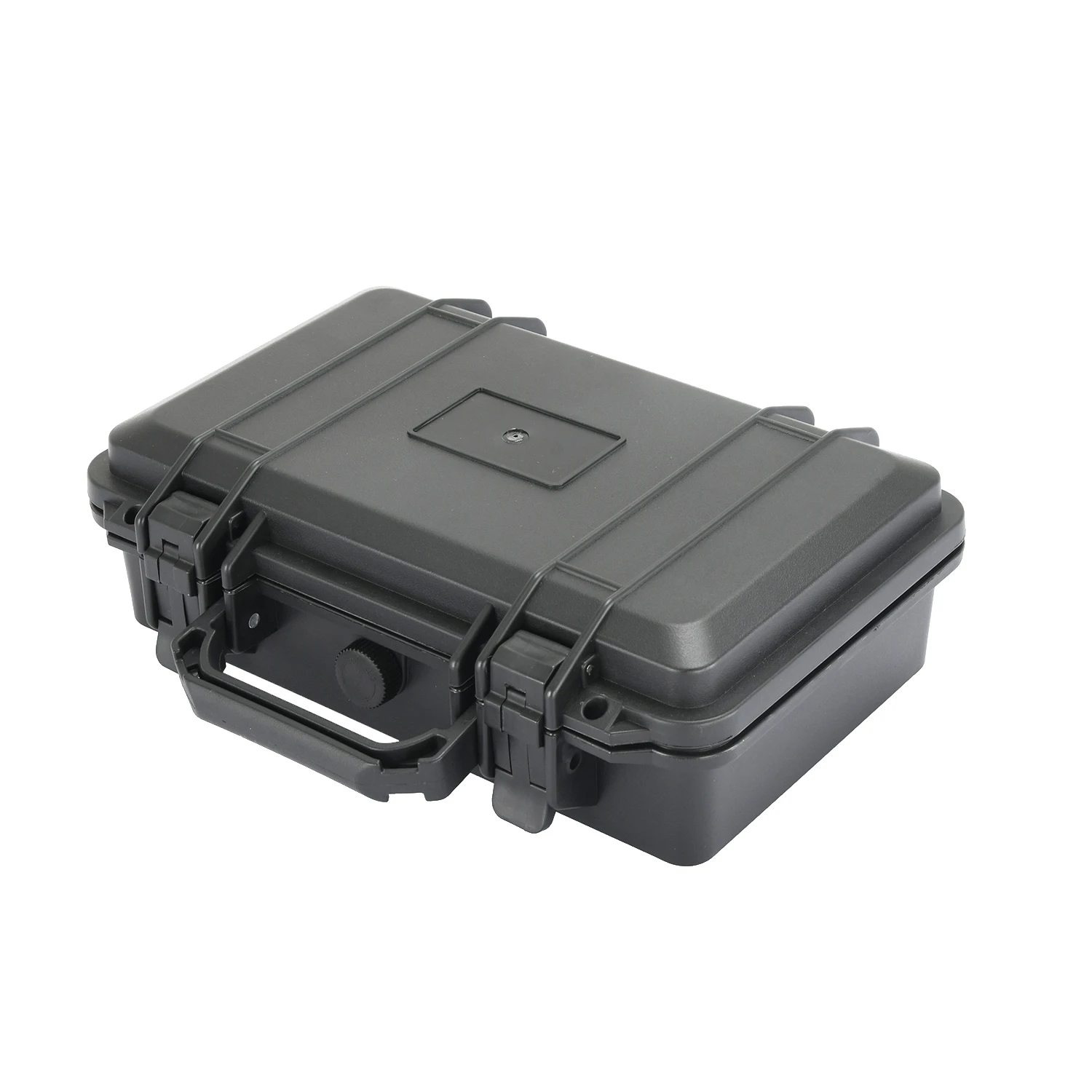 Vertak plastic storage tool box black waterproof shockProof portable household large tool box