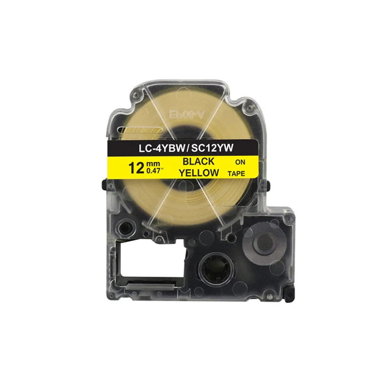 Epson совместимый черный на желтом цвете LC-4YBW/SC12YW гибкие светодиодные ленты 12 мм лента для печати