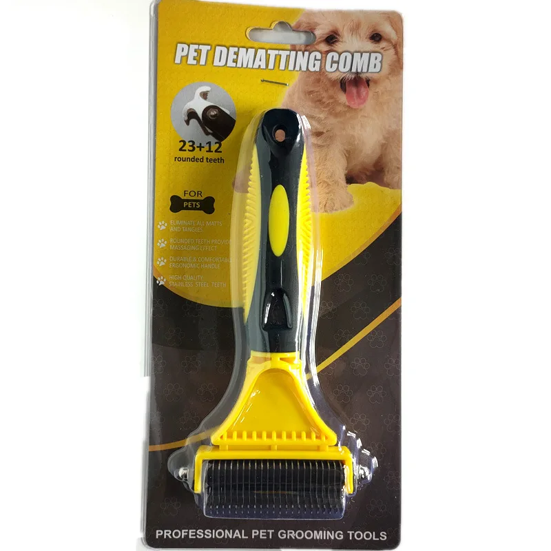 China Pet Products Factory Dog Hair Remover Easy Use Pet Hair Brush Easy Clean Dog Cat Hair Cleaning Grooming Accessories