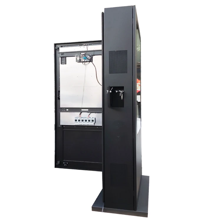 55-Inch Double Sided Outdoor Kiosk Waterproof Dual Touch Screen Design for Information Display, Perfect for Outdoor Environments