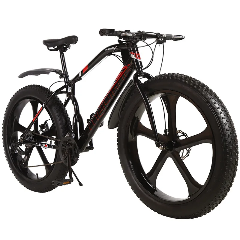 
26' 4.0 Steel Fat Bike For Men/ Full Suspension Mountain Fat Bike Fatbike Alloy Rims/ Popular Fat Tire Bicycle With Good Tyre 