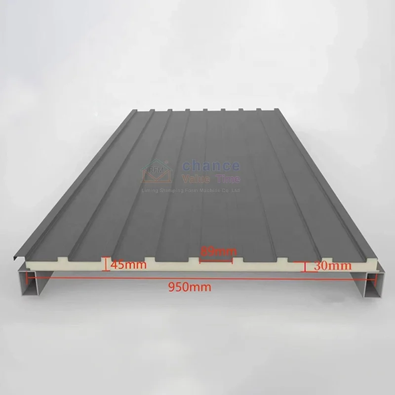 Liming Install simple and fast snap on lap joints LM-047paneles sandwich pared exterior