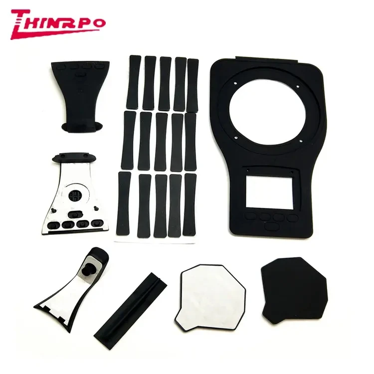 1-3MM Thickness customized high quality moulded Silicone rubber feet double adhesive tape backed silicone rubber feet pads