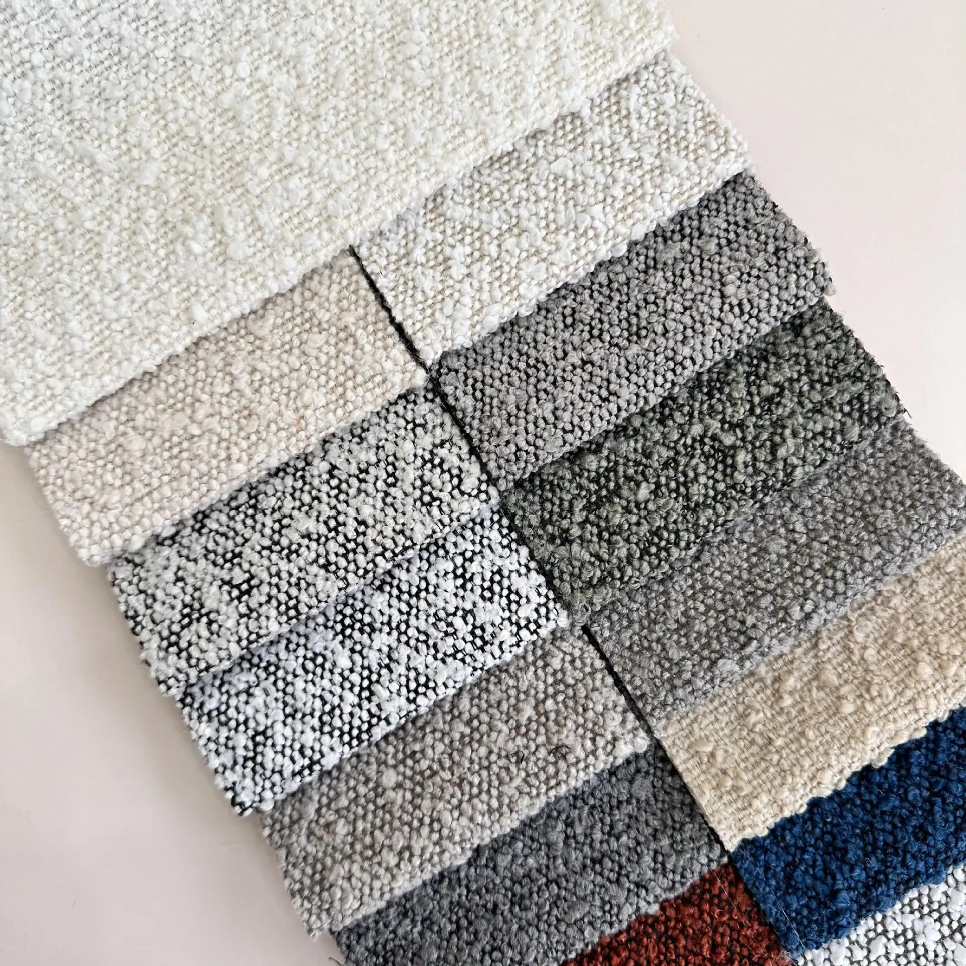 Fabric Factory Henry Two-Color Loop Yarn Teddy Velvet Fabric For Home Sofa Luggage