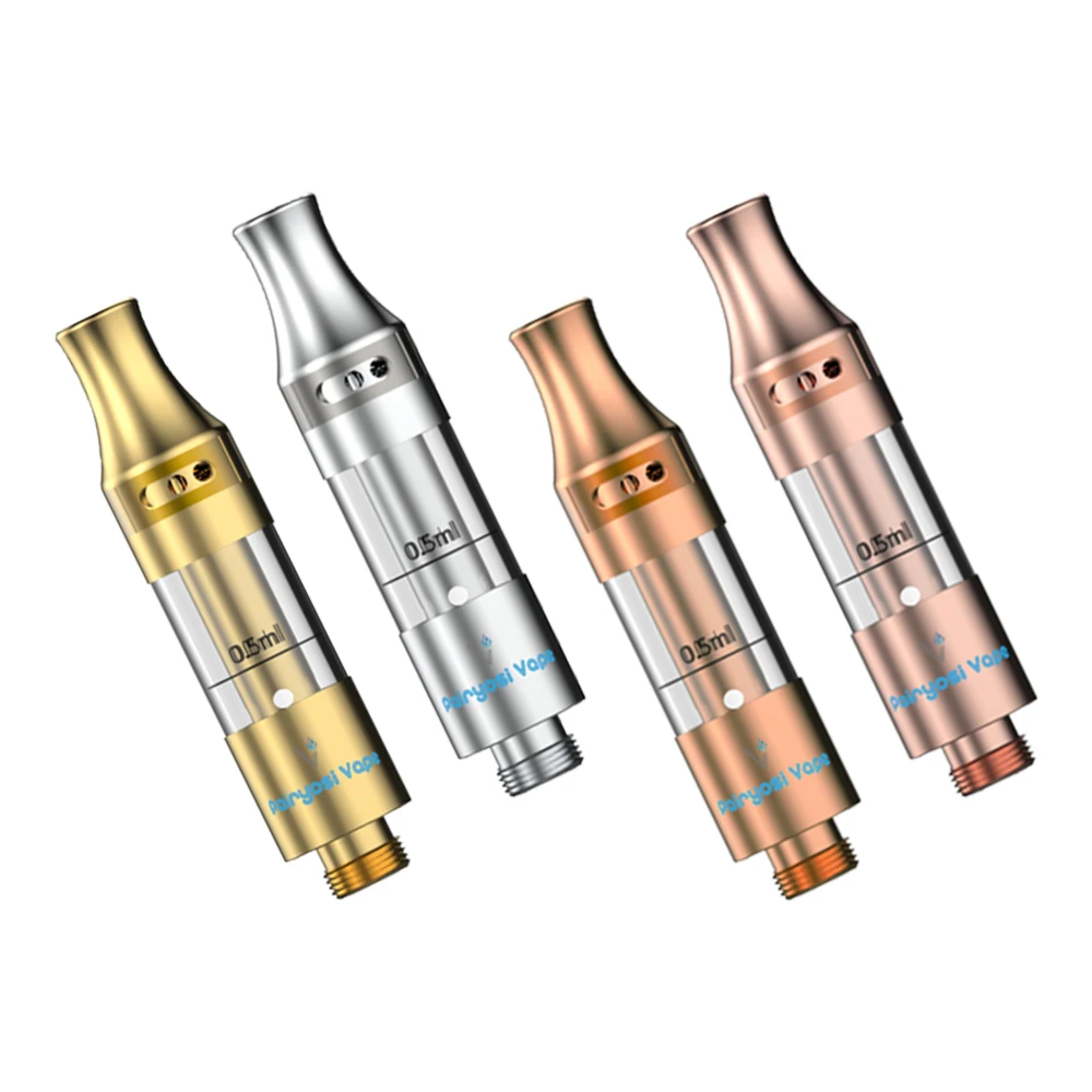 
Glass Ceramic Coil Vape Atomizer Wholesale Adjustable Airflow 1ml Vape Cartridge 