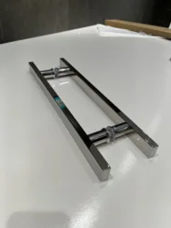 Hotel Shower Bathroom Room Glass Door Handle Home Interior Door Handle Modern Mirror Office Kitchen Sliding Door Handle Black