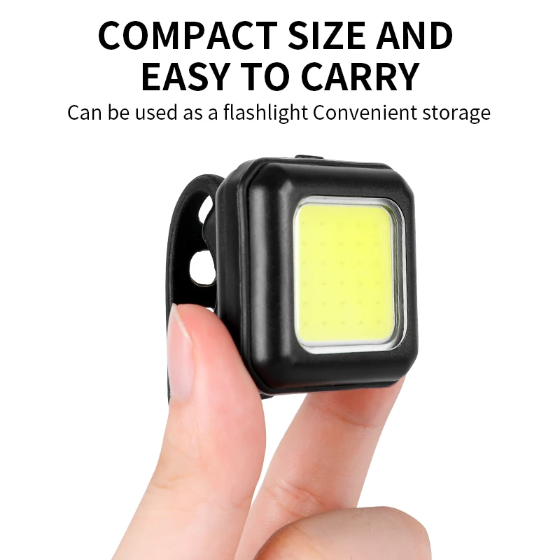 250mAh Mini Front and Back Set Waterproof Mountain Bike Light Combinations LED Bicycle Light Set