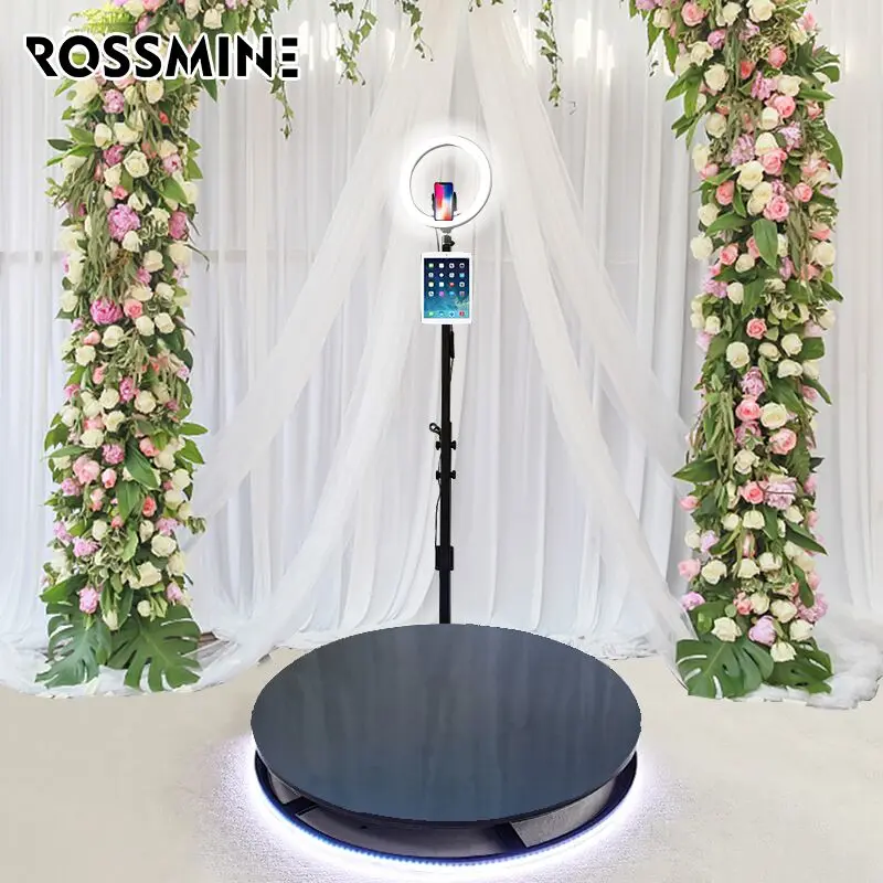 Rossmine low noise motor for 360 photobooth fixed bracket retractable phone camera photobooth 360 photobooth machine portable