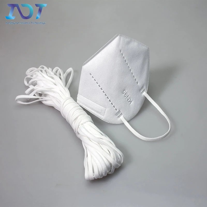 Medical Disposable Face Mask Material 2mm 3mm Round Earloop Ear Loop Elastic Band Mask Rope Cord