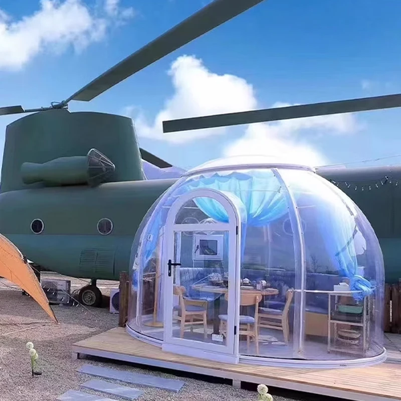 UNIFIVE Windproof and waterproof Environmental protection material bubble house transparent tent inflatable bubble tent