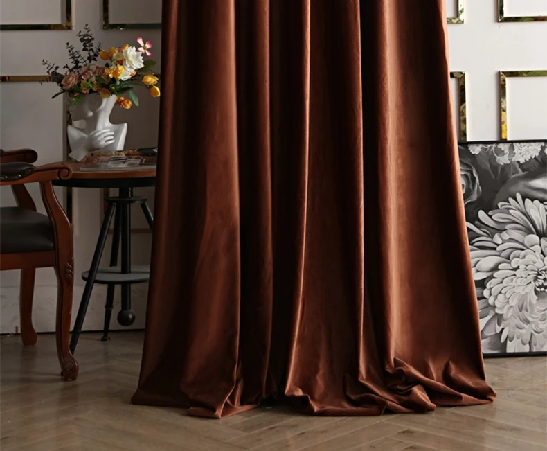 Factory wholesale luxury velvet fashion fabric curtain