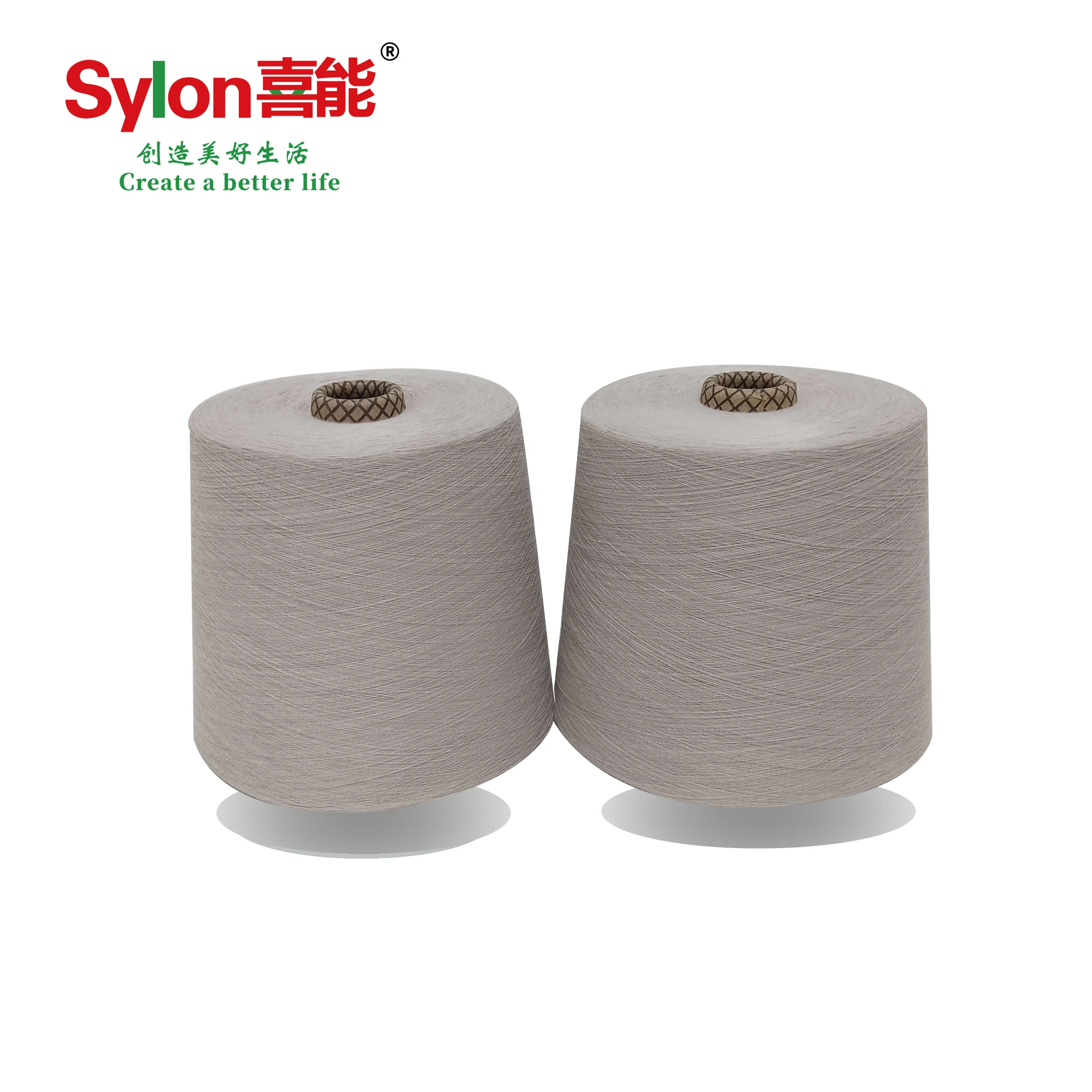 Adding magnetic nano powder anti-bacteria heating magnetic polyester viscose blend yarn for apparel