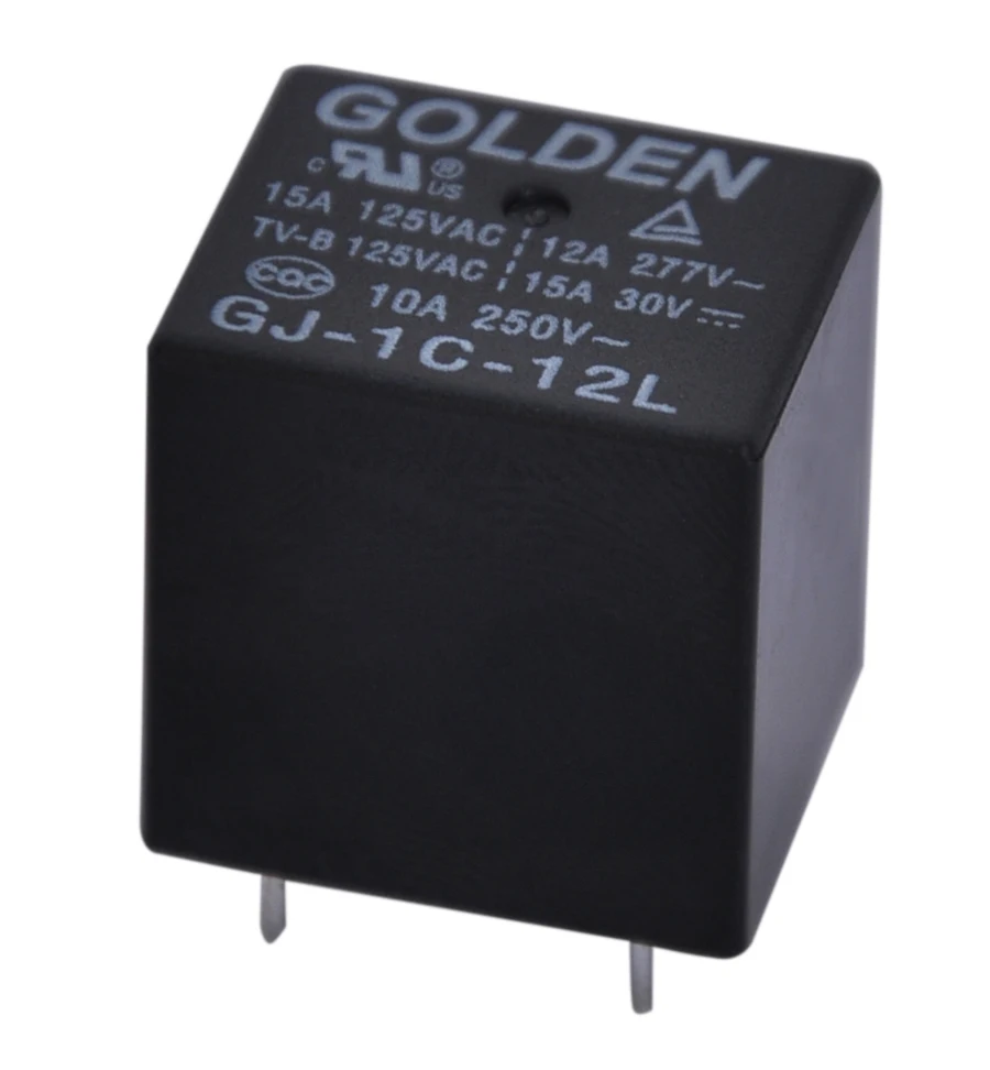 Золотой реле GJ-1A-12L реле 5 Pins крест 22F или G5L с 12VDC SPNO формы