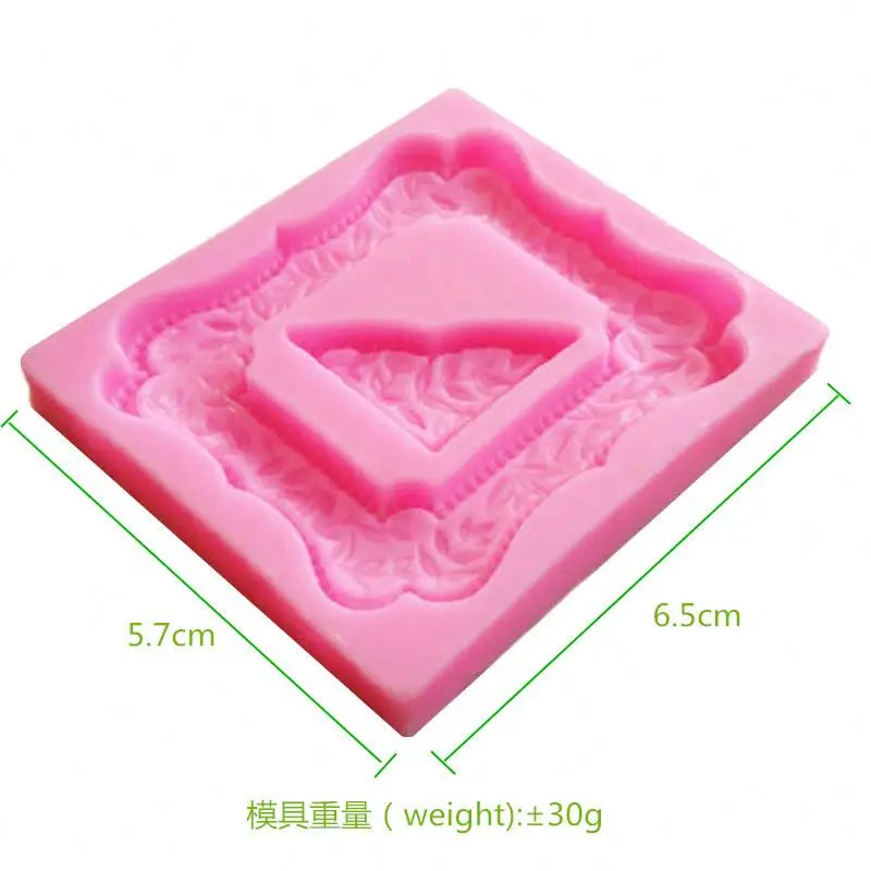 Wholesale price non stick chocolate cake baking pan tools silicone candy bar mold