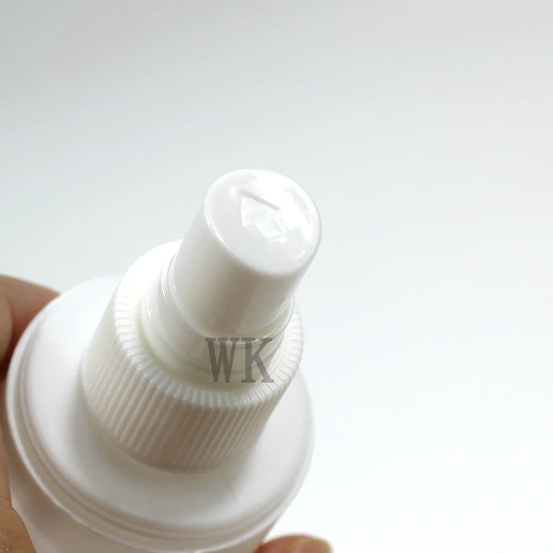 30ml 60ml 80ml 100ml PET Spray Bottle with Over cap Long Slim Round Shape Fine Mist Bottle with gold ring cap