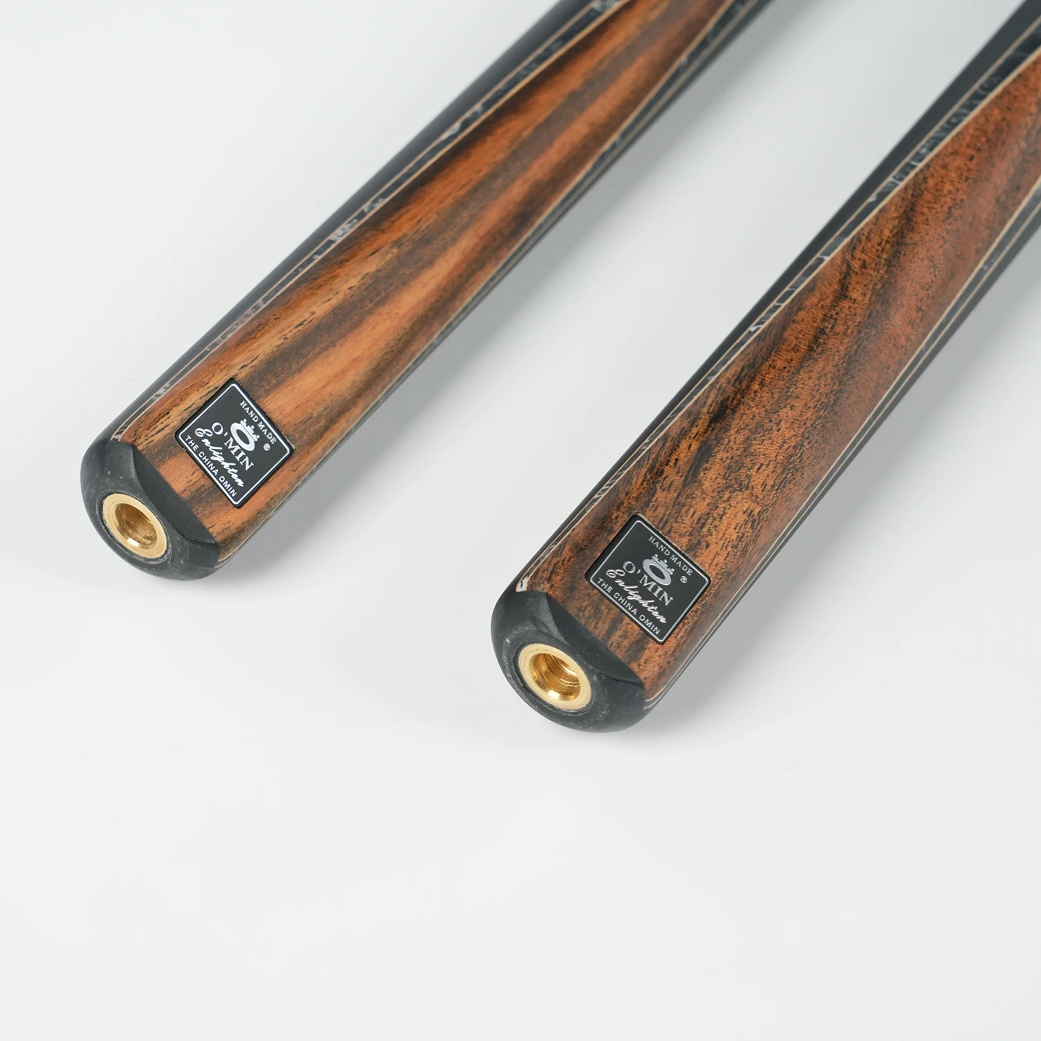 Omin Enlighten JO-1Q 3/4 Split Handmade Snooker Cue Stick Brass Ash Wood Shaft pool cue