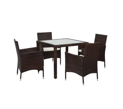 NEW Sofa rattan cover metal frame garden dining table and chairs set wicker outdoor patio furniture