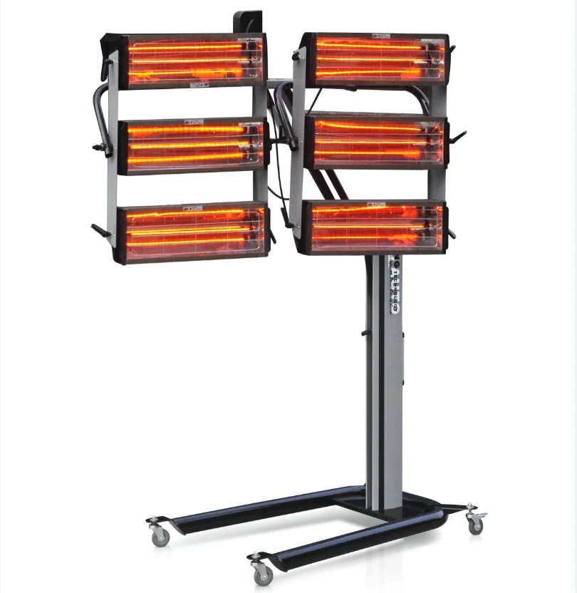 Direct factory provided hot sale 3 head infrared paint curing lamp Automobile paint baking lamps SG-3DA