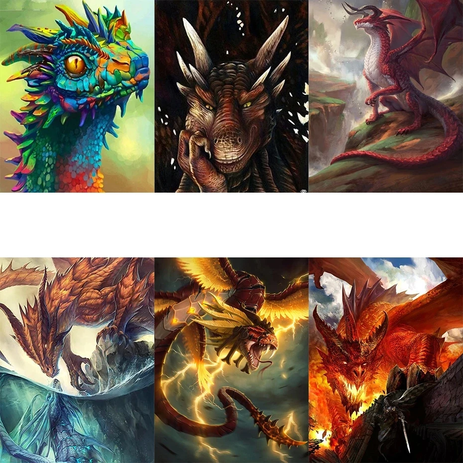 hot sell Home Decor Dinosaur children adult diy anime painting by number