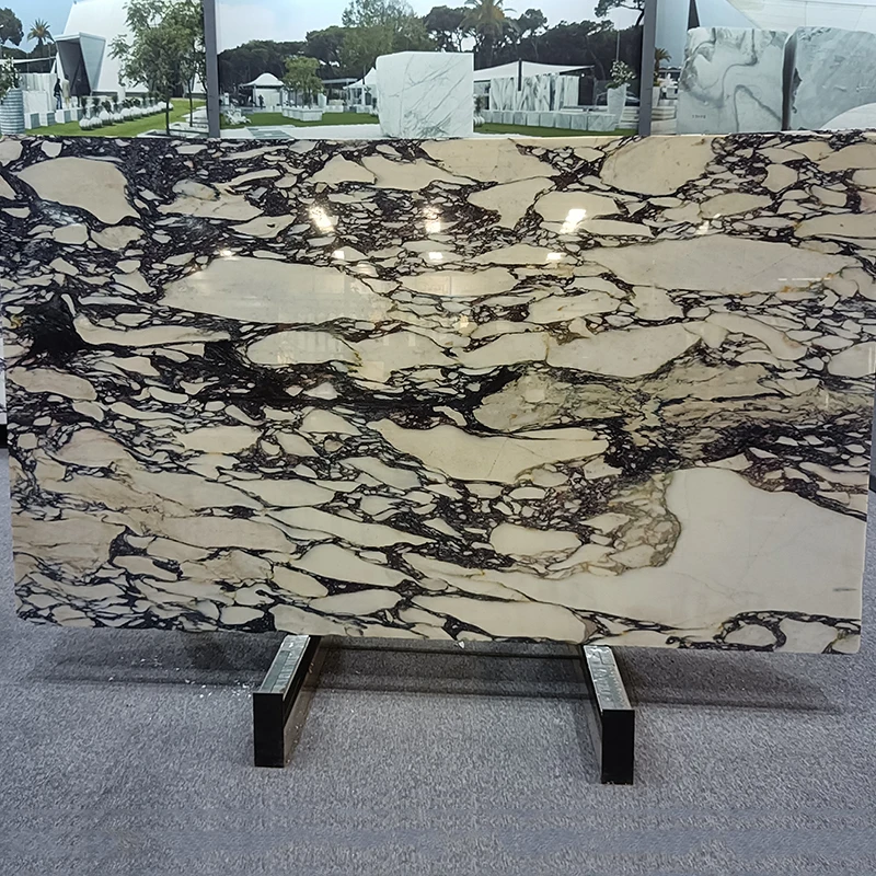 AST marmol Italy basin sink Price Purple vein Calacatta Viola Marble Polished slab for Countertop and bathroom