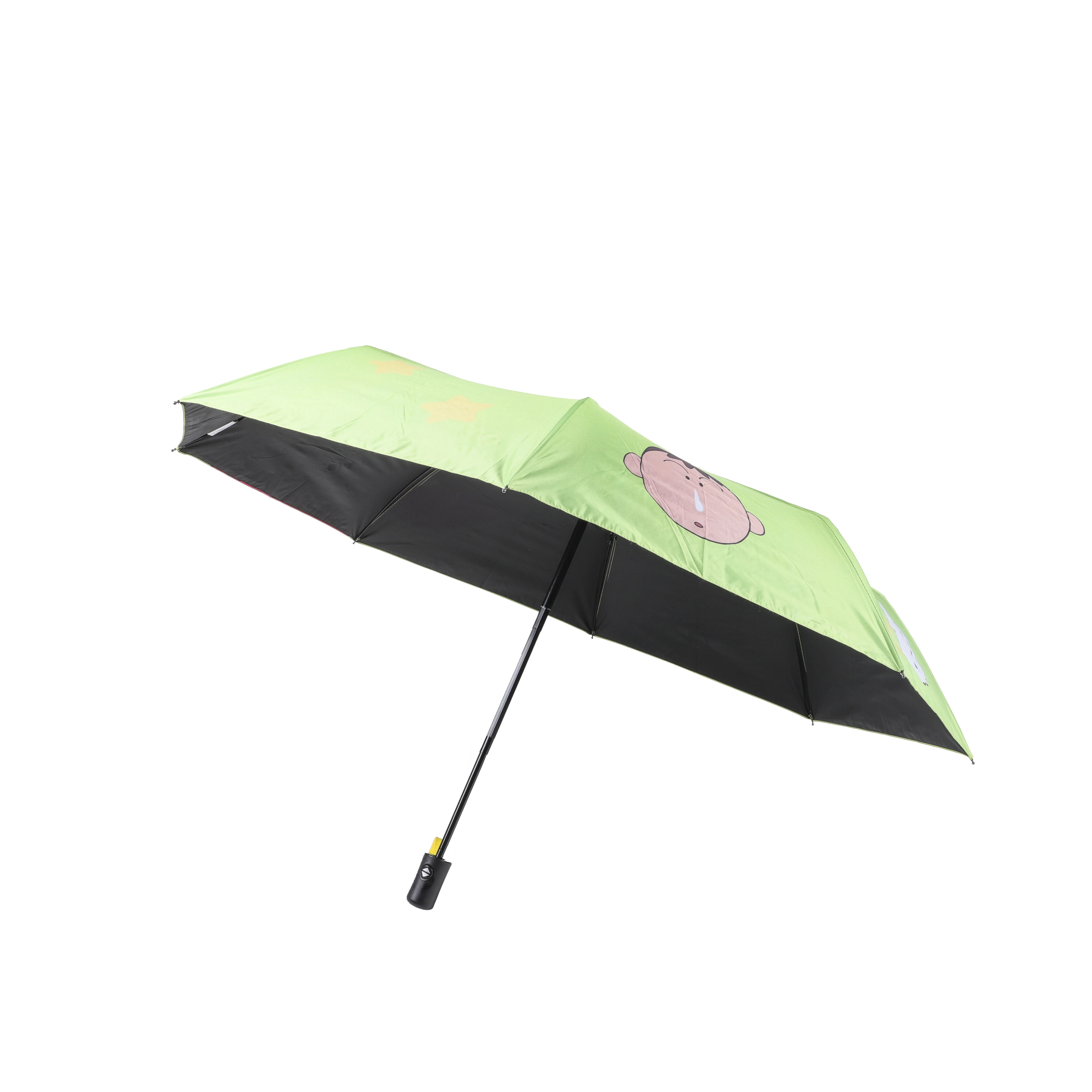 hot selling 21inch  cute  cartoon character  fully automated  vinyl sunscreen umbrella