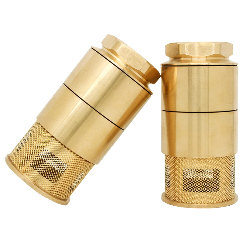 Gas Station 1.5' Inches  Brass Foot Valve Cheap Price Foot Check Bottom Valve