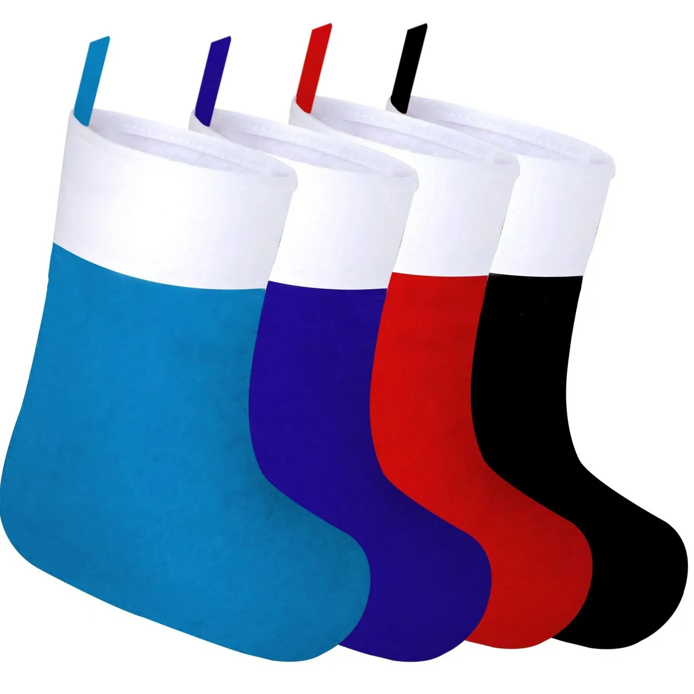 Christmas Stockings Red Felt  Hanging Stockings 15 Inches Christmas Holiday Stockings Party Decorations