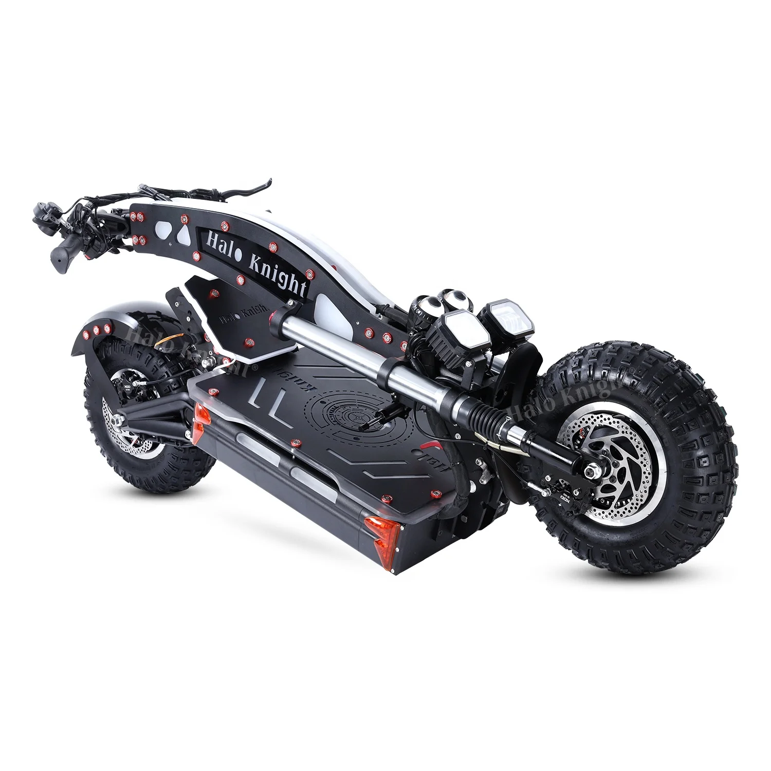 Алюминиевый Электрический скутер Halo Knight T107Max 72 в 8000 Вт 50 Ач 120 км/ч 14 дюймов большая внедорожная шина