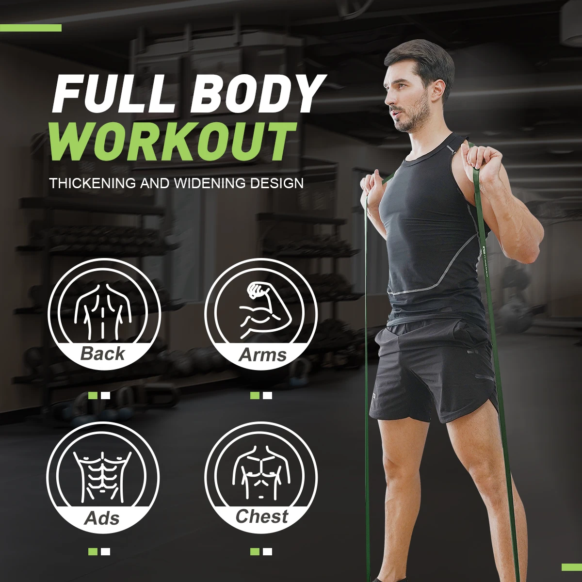 Custom Logo Gym Workout Natural Latex Tpe Rubber Elastic Fitness Resistance Loop Bands Set