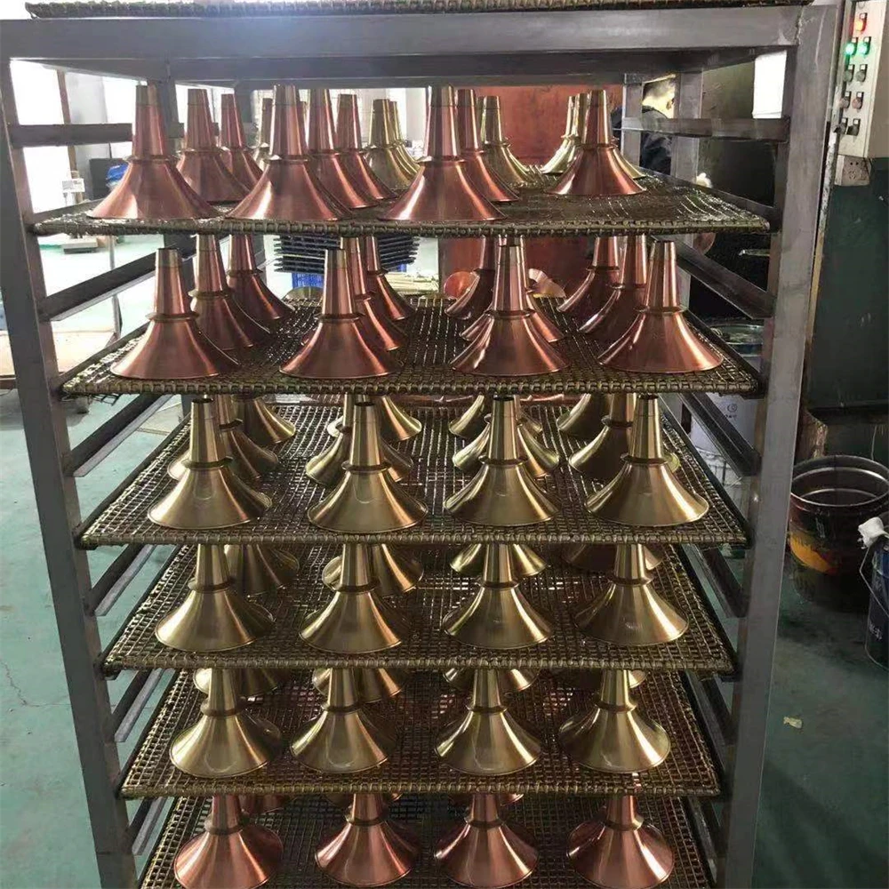 Custom Spinning CNC Machining Professional Quality Wind Instruments Musical Instrument Parts Brass Trumpet