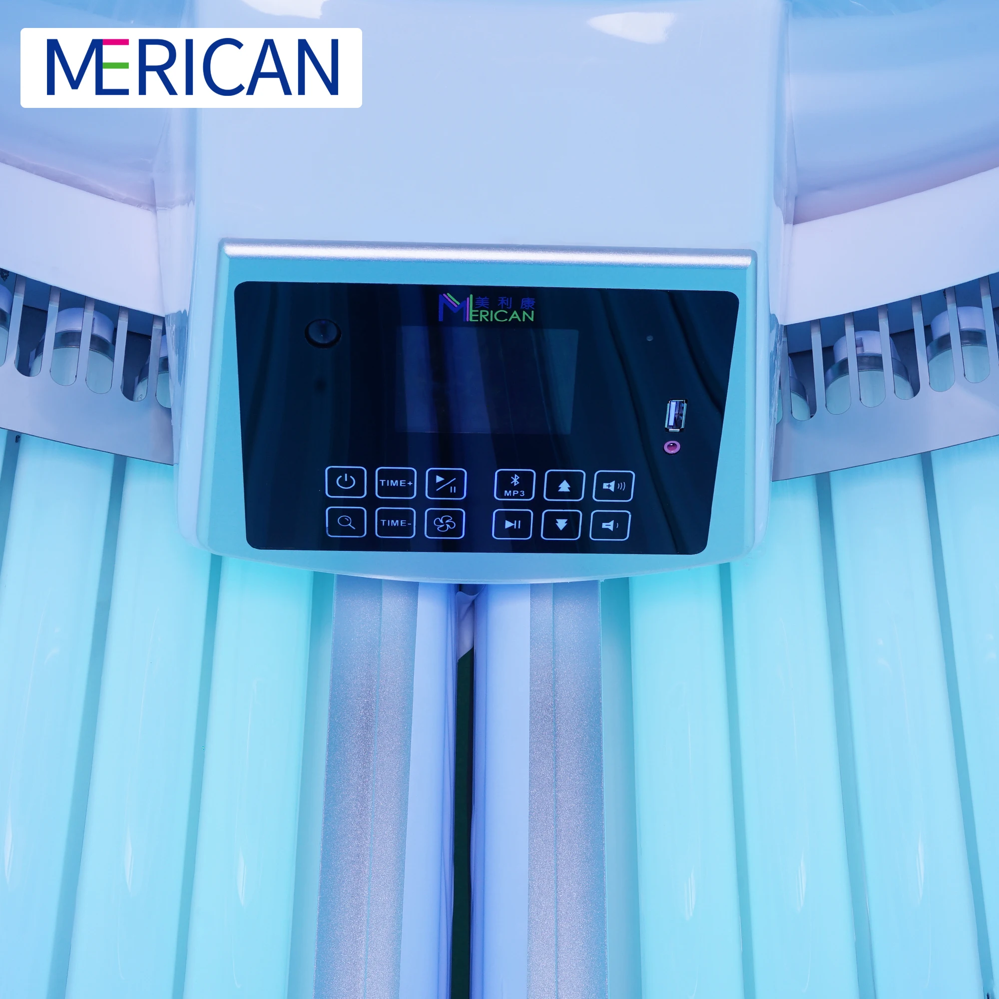 Wholesale Beauty Salon Equipment Solarium For Whole Body Tanning With 48 Solarium Lamps/Standing Tanning beds