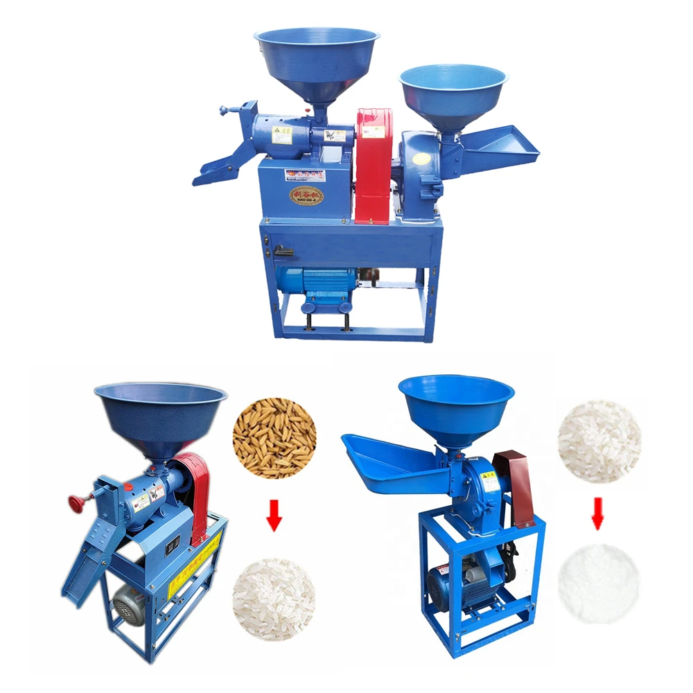 Wanda home use small corn seeds sheller rubber roller paddy rice mill