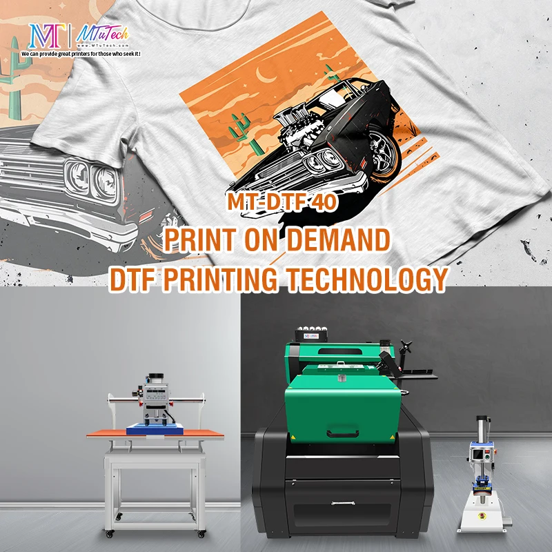 Professional Supplier MTuTech Large Format DTF Printer XP600 with Shaker and Dryer for Cotton and Nylon