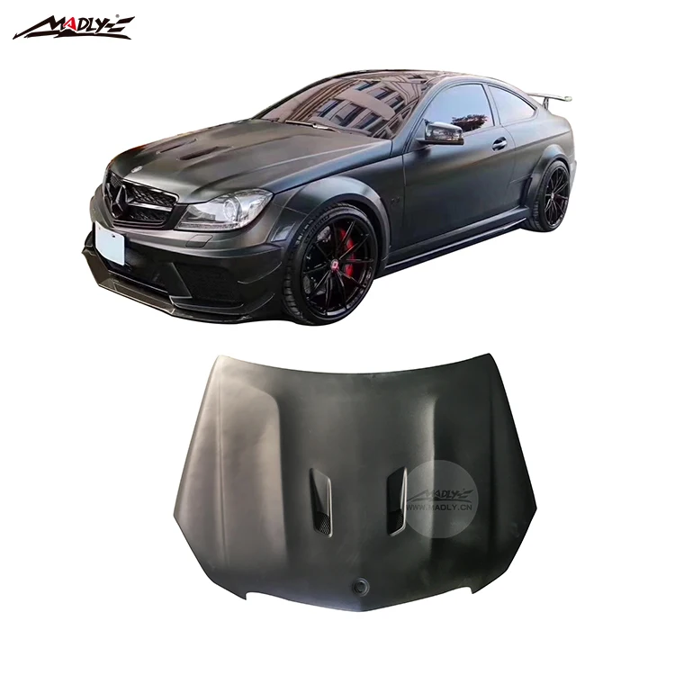  2010-2013 C Class W204 обвесы для Mercedes Benz купе 2-дверный C63 AMG черная серия PD стиль широкофюзеляжный