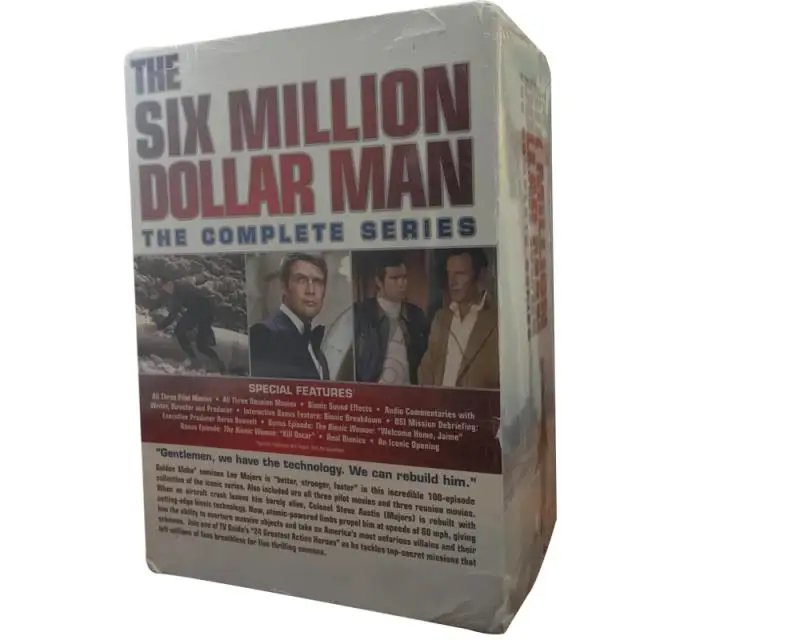 THE SIX MILLION DOLLAR MAN The Complete Series 33 Discs Factory Wholesale DVD Movies TV Series Cartoon Region 1/Region 2 DVD
