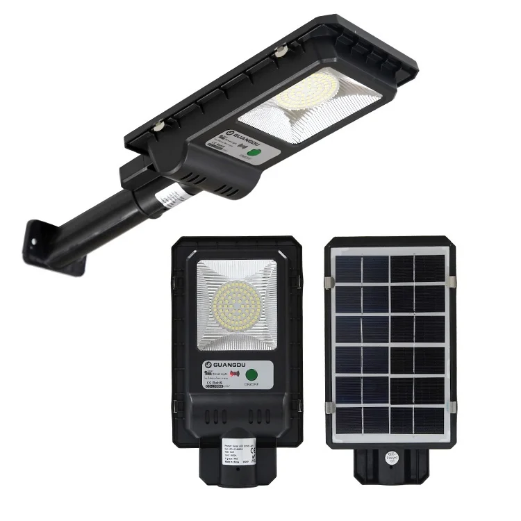 KSL Smd Abs Датчик дистанционного управления Ip65 наружный водонепроницаемый Встроенный все в одном 50 Вт Солнечный светодиодный уличный фонарь