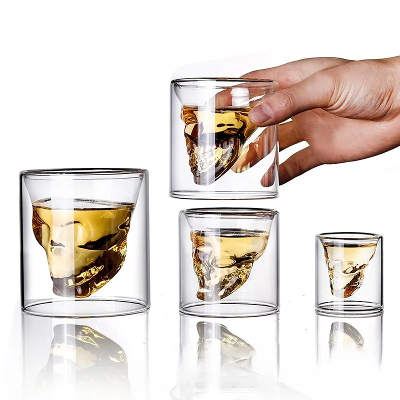 Factory wholesale Whisky Glass High-end Ocean Wine Glass  double cocktail glass